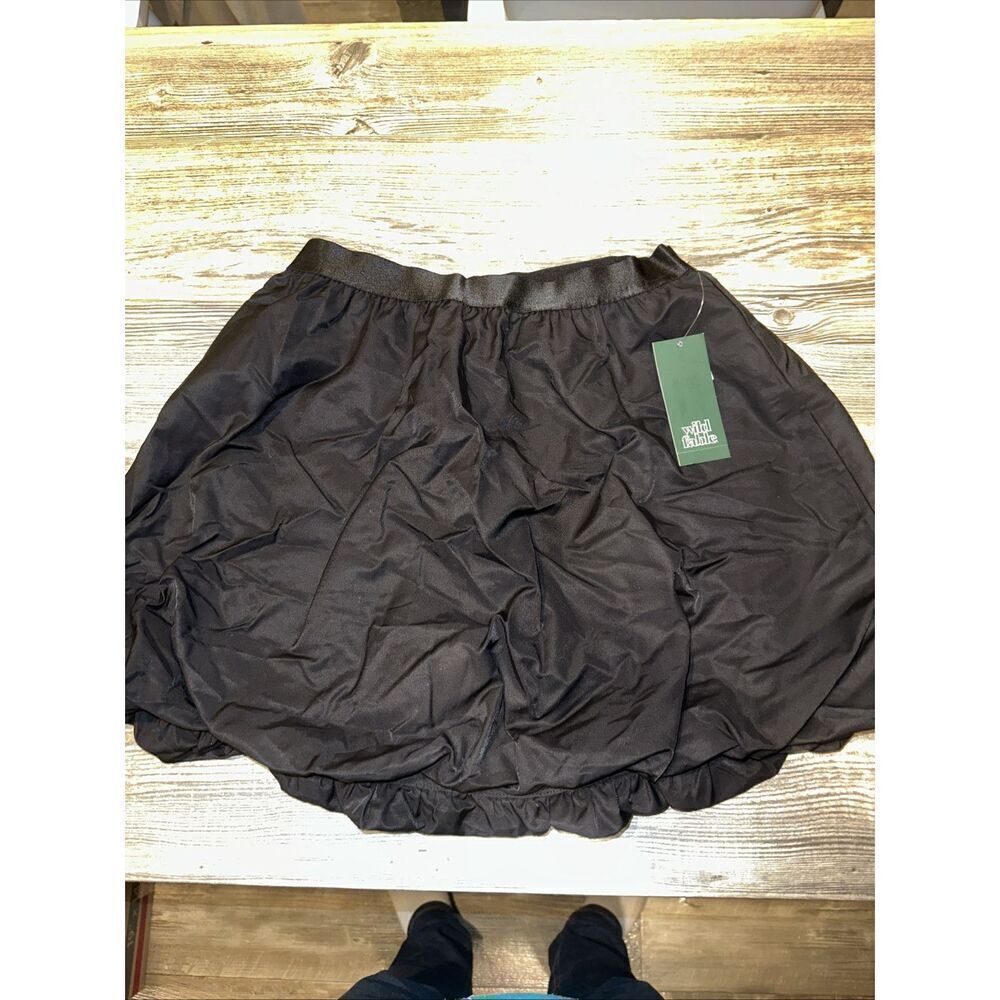 Women's Bubble Mini Skirt - Wild Fable. Black Size Small. NWT. E - Picture 2 of 7